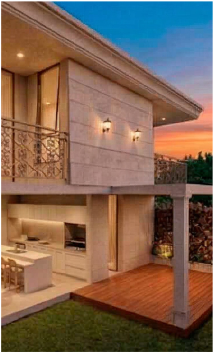Residência com área gourmet e varanda, obra da Engefor Premium